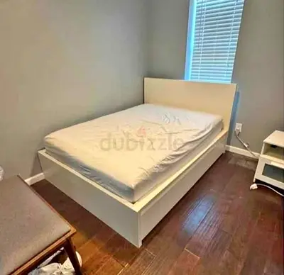 Ikea Queen Size Bed with Mattress Available in Perfect Condition