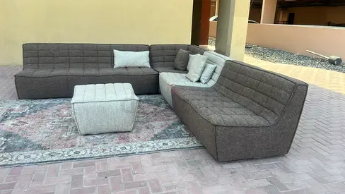 Looking Great Condition Huzaifa Corner _ Shape Sofa