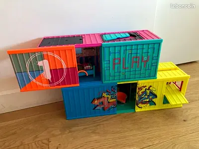 Colorful Stackable Play Container Toy Set - Kids Playhouse/Storage Playset
