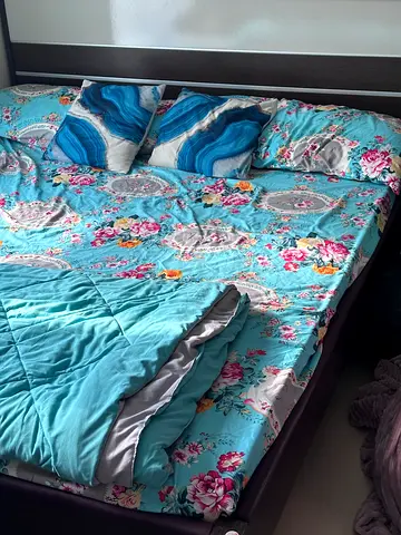 King size bed with mattress for sale