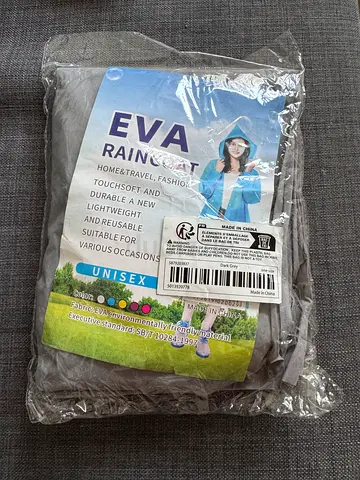 EVA Unisex Raincoat – Dark Grey (New)