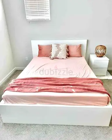 Ikea Queen Size Bed with Mattress Available in Perfect Condition