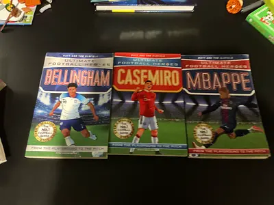 Set of 3 'Ultimate Football Heroes' books - Bellingham, Casemiro, Mbappé