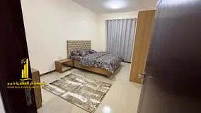Luxury apartment, second occupancy, one bedroom, living room with open balcony. Ajman, Al Hamidiya. 