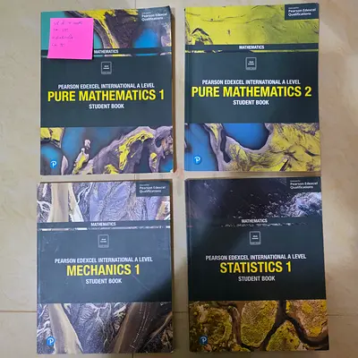 Pearson Edexcel IAL Maths Bundle – Pure Mathematics 1 & 2, Statistics 1, Mechanics 1 (4 Books)
