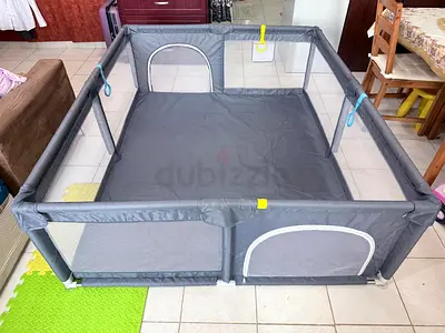 Large Grey Playpen / Play Yard for Baby - Good Condition