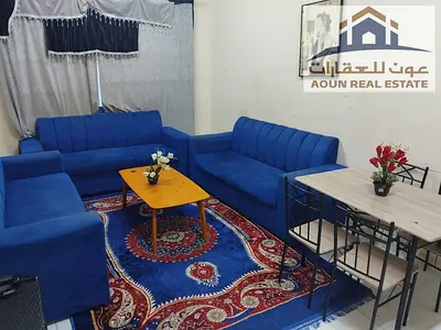 Furnished two-bedroom apartment with a living room in Al Qasimia, priced at 3,800.