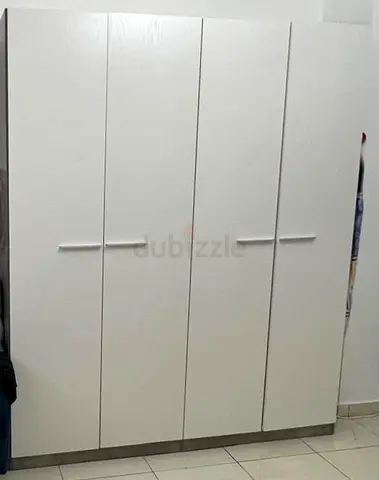 Home Box Patara 4-Door Wardrobe – White, Excellent Condition