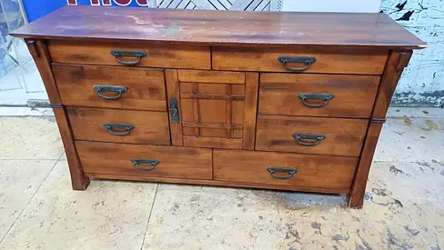 Solid Wood Sideboard/Dresser with Multiple Drawers