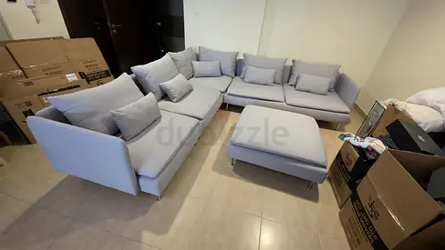 Without footstool IKEA Sodhremn Corner l Shape sofa