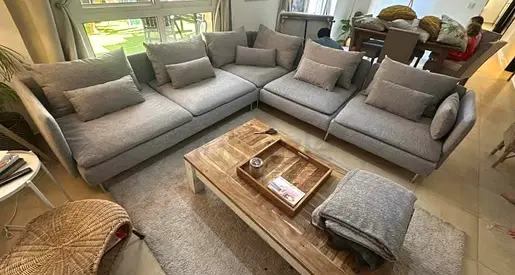 Almost brand new Condition Ikea sodhremn Corner Sofa light gray