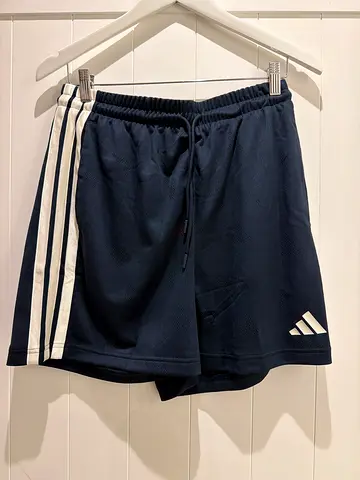 Adidas navy men's athletic shorts - size M, good condition
