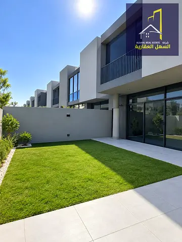 Corner 4-Bedroom Townhouse for Sale in Sendian – Masaar | Freehold Ownership for Arabs | Private Garden | Negotiable