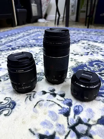 Canon EOS 1200D DSLR Camera + 3 Lenses | 18-55 / 50mm / 75-300mm | FULL KIT