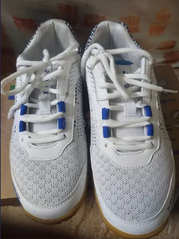 Yonex White and Blue Sports Shoes