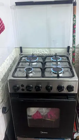 Used Midea 4-Burner Gas Cooker with Oven - Good Working Condition