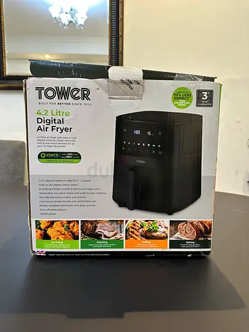 Tower 4.2L Digital Air Fryer - Black (New,Box Included)