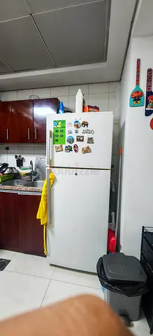 Used White Double-Door Refrigerator - Good Working Condition