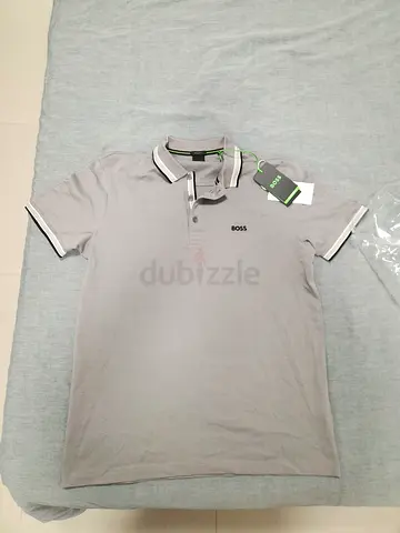 Hugo Boss Men's Light Grey Polo Shirt - Size Tag Attached