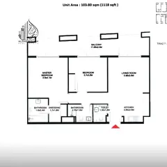 Brand New 2BR in Tiraz 7, Aljada | Garden View | 3 Baths | AED 1.275M | High ROI