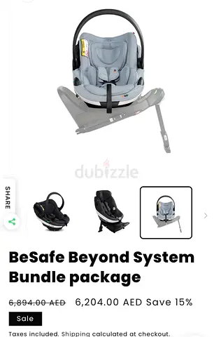 Besafe beyond isize rotating car seat with base