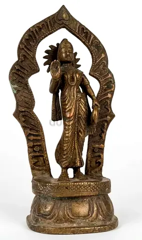 Antique Brass Statue 26cm height