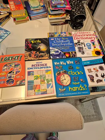 Collection of Children's Educational Encyclopedias and Reference Books