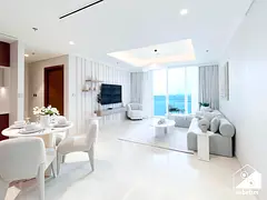 Emaar Palace beach front 1 Bedroom Balcony l All Bills Inc l Free Wifi - Parking - Cleaning l No Com
