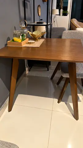 4-Seater Wooden Dining Table & Chairs
