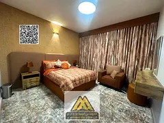 Own a one-bedroom apartment for resale in the Orient Towers in Ajman for AED 220k with excellent spe
