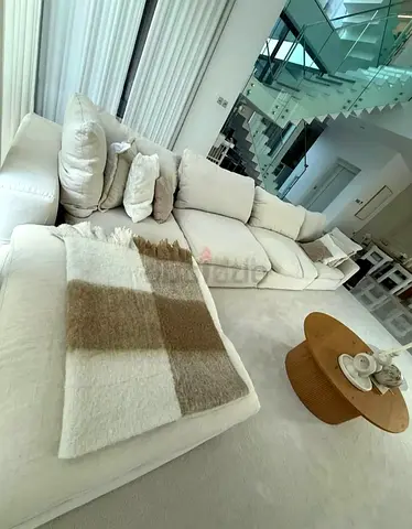 Marina home Luscious original feather filled Sofa Beige