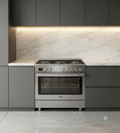 Bosch HSB738357M 90x60cm Gas Hob & Electric Oven Cooker – Premium Range