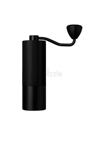 Compact Manual Coffee Grinder - Hand Crank, Matte Black