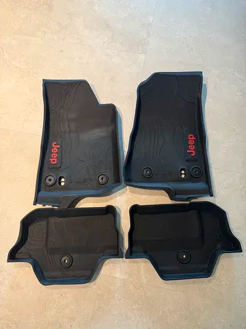 Official Mopar Jeep Wrangler Rubber Floor Mats - Like New - 2 Door