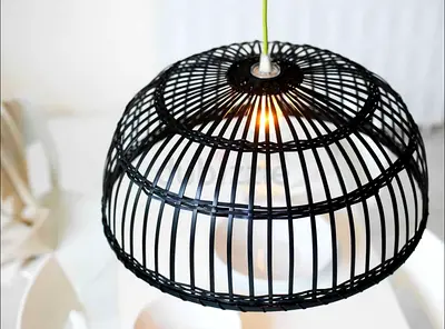 Bamboo Black Lamp shades