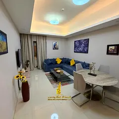 Luxury apartment, second occupancy, one bedroom, living room, balcony, gym, and swimming pool. Ajman