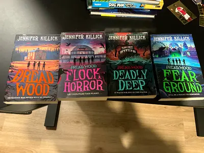 Dread Wood series by Jennifer Killick - 4 Books (Dread Wood, Flock Horror, Deadly Deep, Fear Ground)
