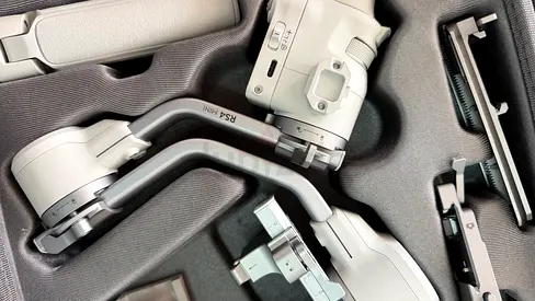 DJI RS 4 Mini gimbal stabilizer with case — used only ones