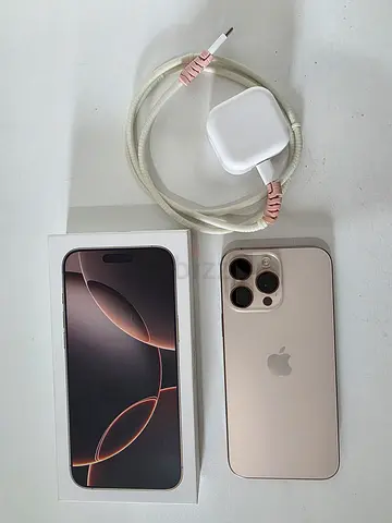 iPhone 16 Pro Max 512GB | Desert Titanium | 94% Battery | Brand New Condition | Apple Store UAE
