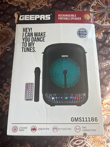 Jeepas GMS11186 Rechargeable Portable Bluetooth Speaker with Mic