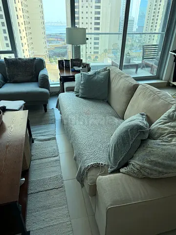Light beige 3-seater sofa - good condition