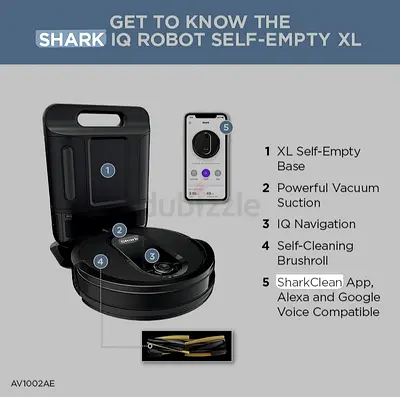 Shark IQ Robot Self-Empty XL with Auto-Empty Base. New. Unused. AED 1200. Actual Price, AED 2,800.