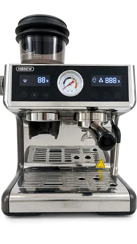 HiBREW Barista Pro Espresso Machine - Built-in Grinder + Pressure Gauge - Like New