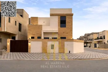 Seize this opportunity: A sophisticated corner villa in Al Bahia featuring four luxurious master bedrooms—price includes fees.