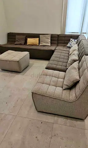 Selling High quality Al Huzaifa Corner sofa and with foostool like new