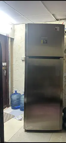 Samsung Stainless Steel Double Door Refrigerator - Good Condition