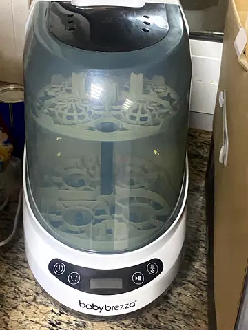 Baby Brezza Electric Bottle Sterilizer - Used, Good Condition and Cleaning soap tablets