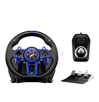 Racing Wheel set with Clutch Pedals, H-Shifter for PlayStation 5 (PS5)