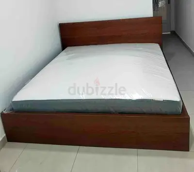 Ikea Malm bed with mattress queen size
