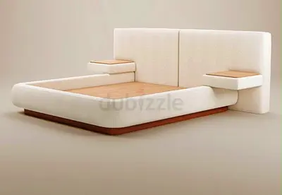 King Size New  Bed – Modern Upholstered velvet Bed – Dubai